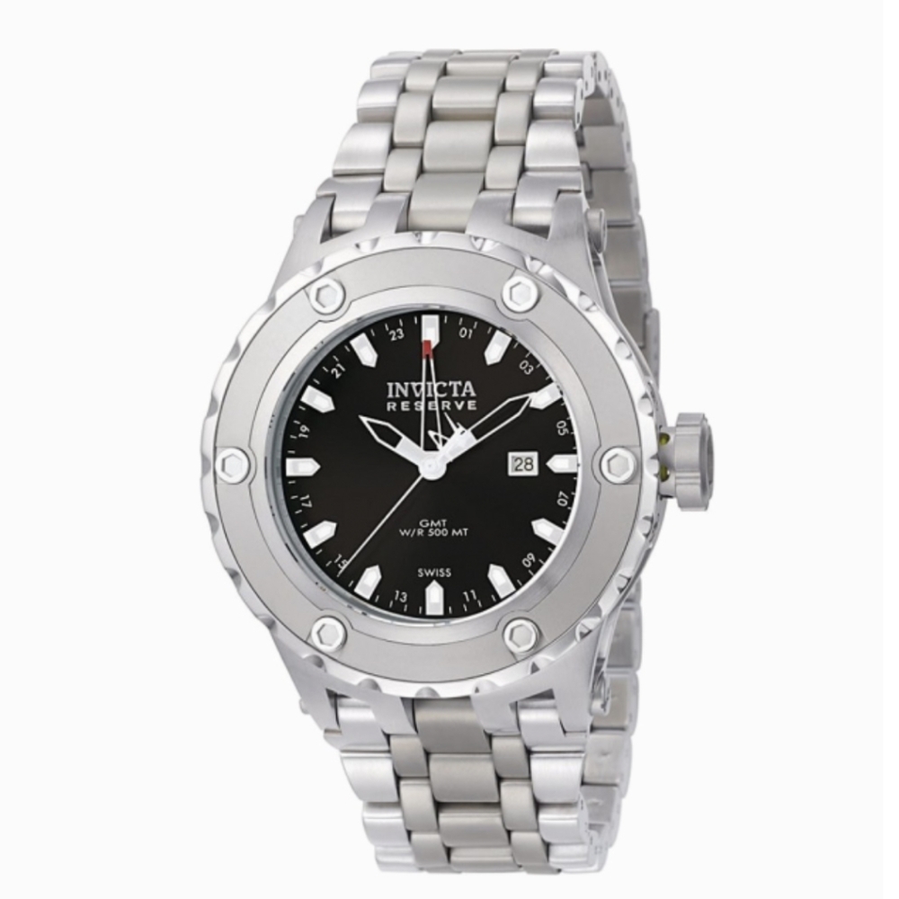 INVICTA Reserve Black Dial Men's Watch F0008 MSRP $1,595.00